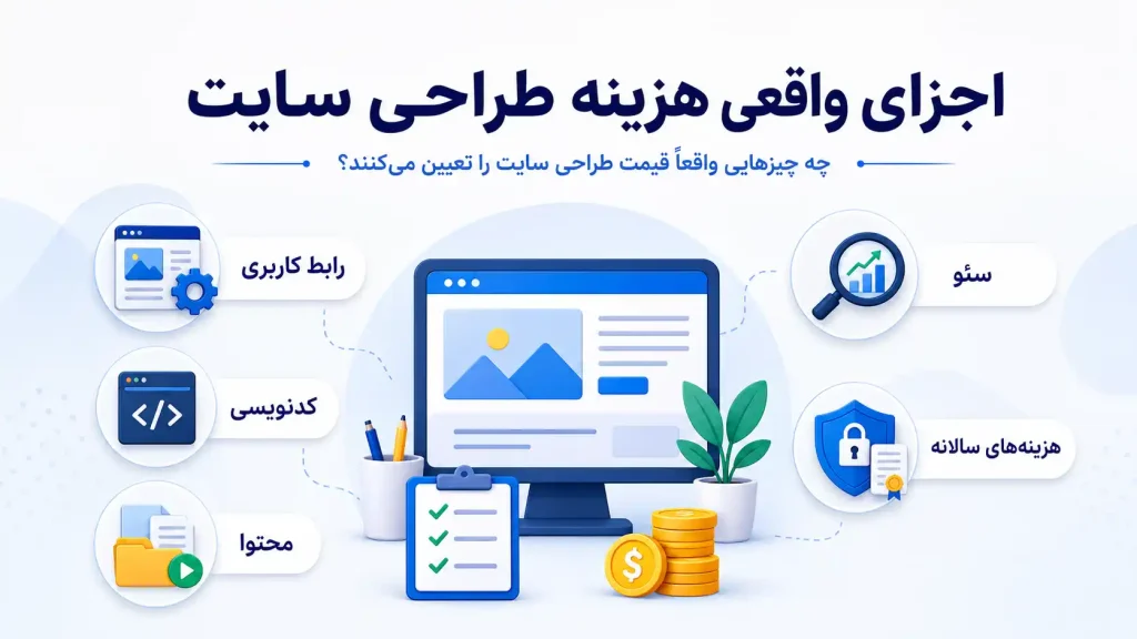 اجزای هزینه طراحی سایت